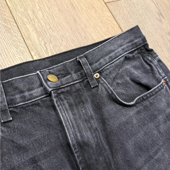 B SIDES Plein Relaxed Straight Denim in Stil Black - Picture 4 of 7